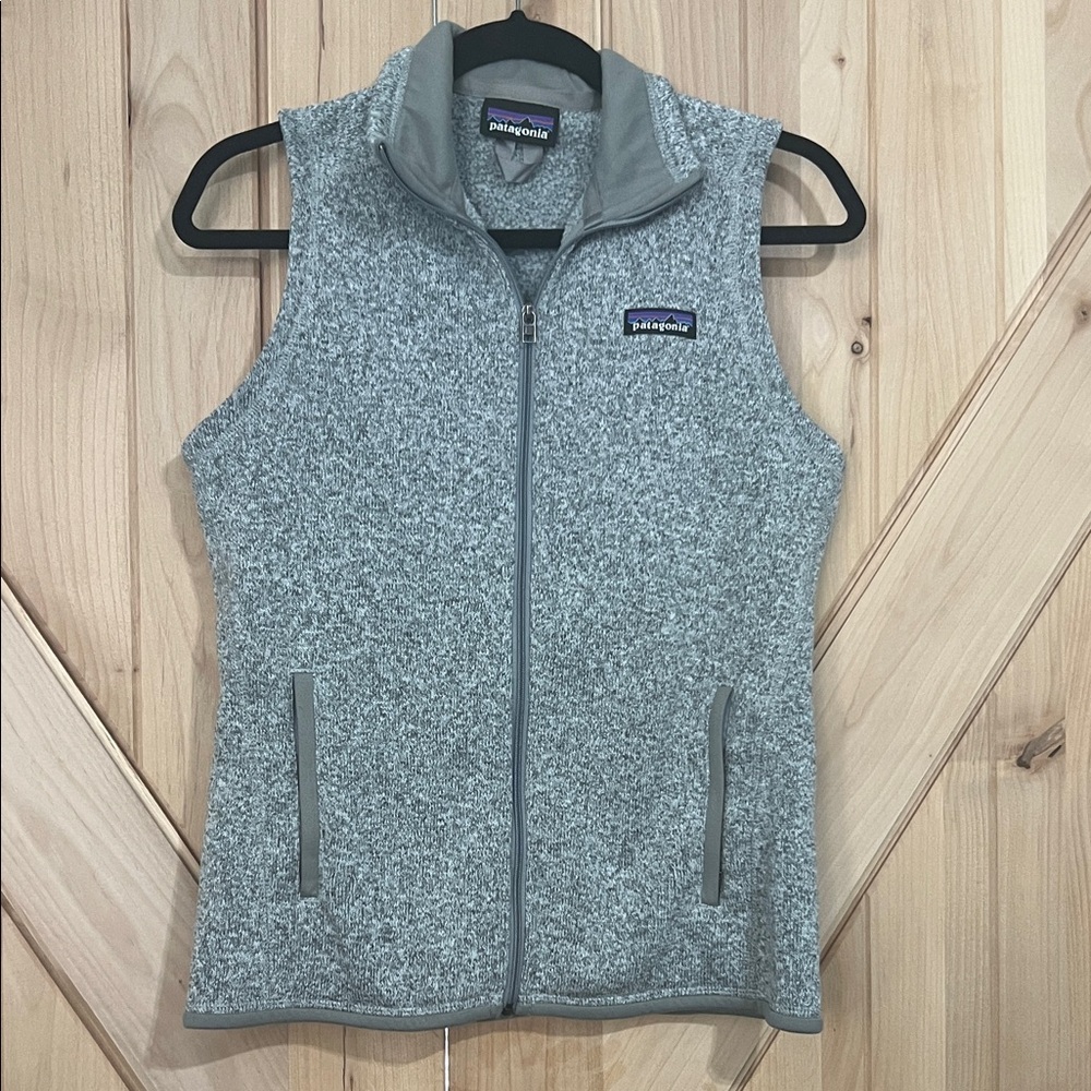 Patagonia Heather Gray Fleece Vest